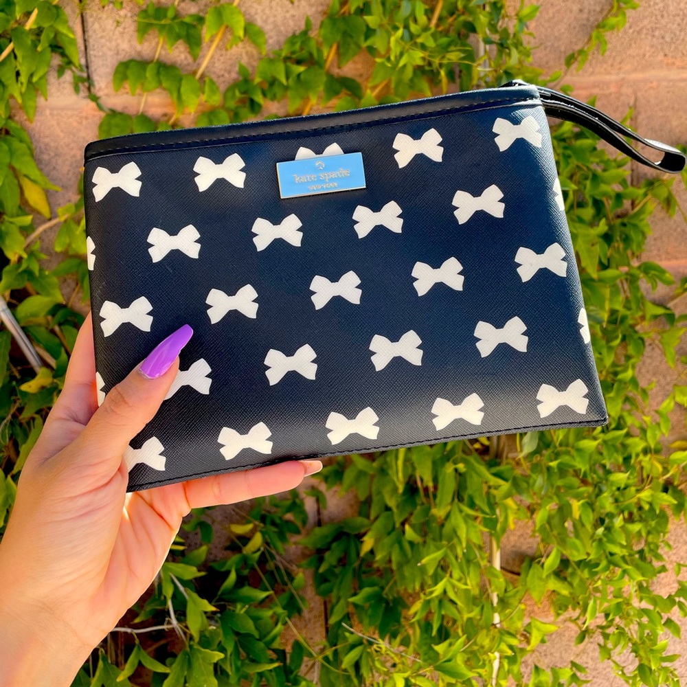 kate spade bow clutch
